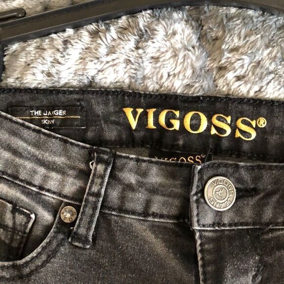 Vigoss The Jagger Skinny Moto Jeans size 16 GUC - Picture 3 of 6